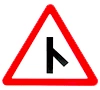 road merges from the right