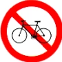 not enter the bicycle