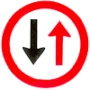 priority to vehicles coming from the opposite side