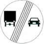 the end of overtaking vehicle transport