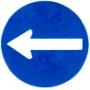 mandatory direction to the left