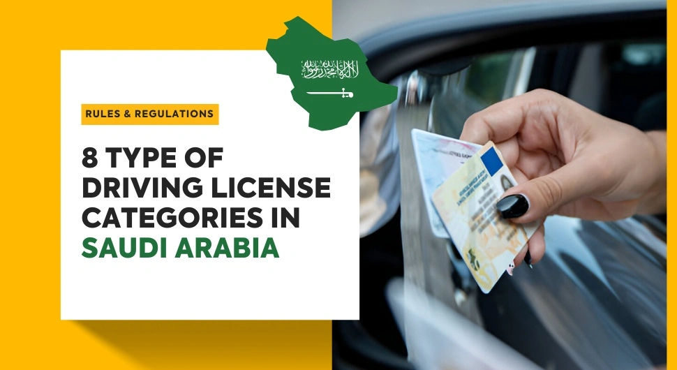 8 type of driving license categories in saudi arabia