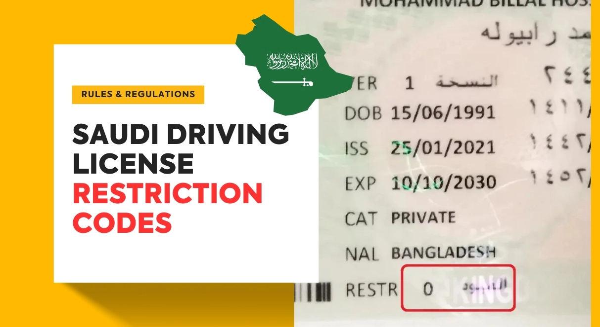 Saudi Driving License Restriction Codes – 2025 Guide for Expats & Locals